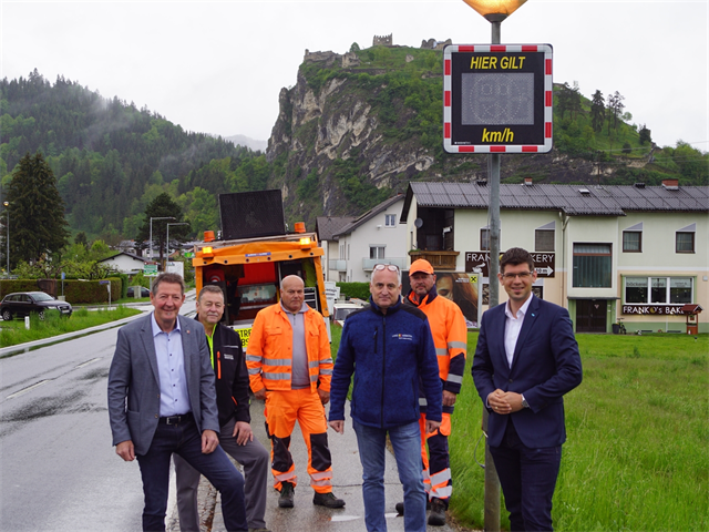 Foto für Land Kärnten errichtet zwei Geschwindigkeitsmessungsanlagen in Griffen